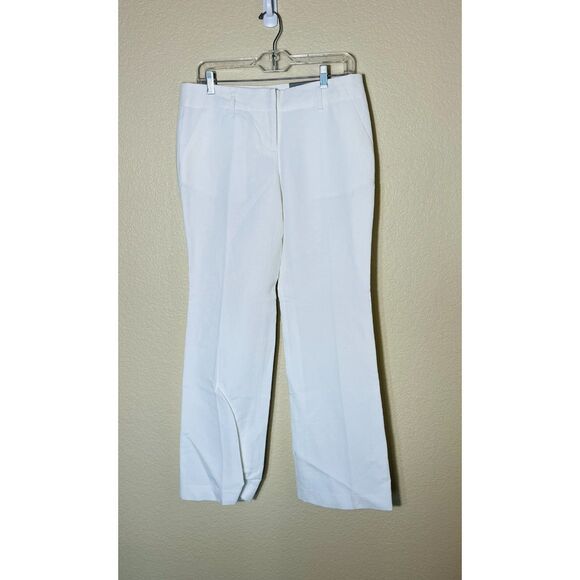 NWT Ann Taylor White Linen Signature Trouser 4 - Picture 1 of 11